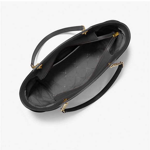 MICHAEL KORS Women’s Jet Set Black Large Saffiano Leather Shoulder Bag NWT - Picture 6 of 7